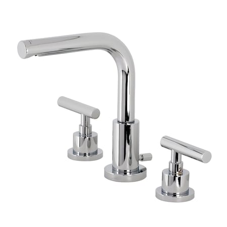 Kingston Brass FSC8951CML Manhattan Widespread Bathroom Faucet W/ Brass Pop-Up, Chrome FSC8951CML